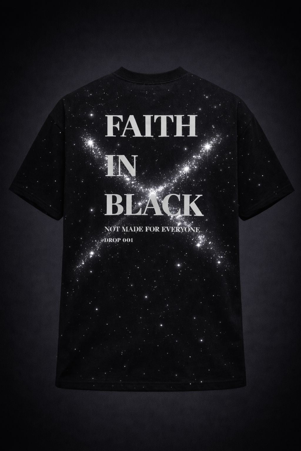 PLAYERA BLACK SAINT CON CHIP NFC