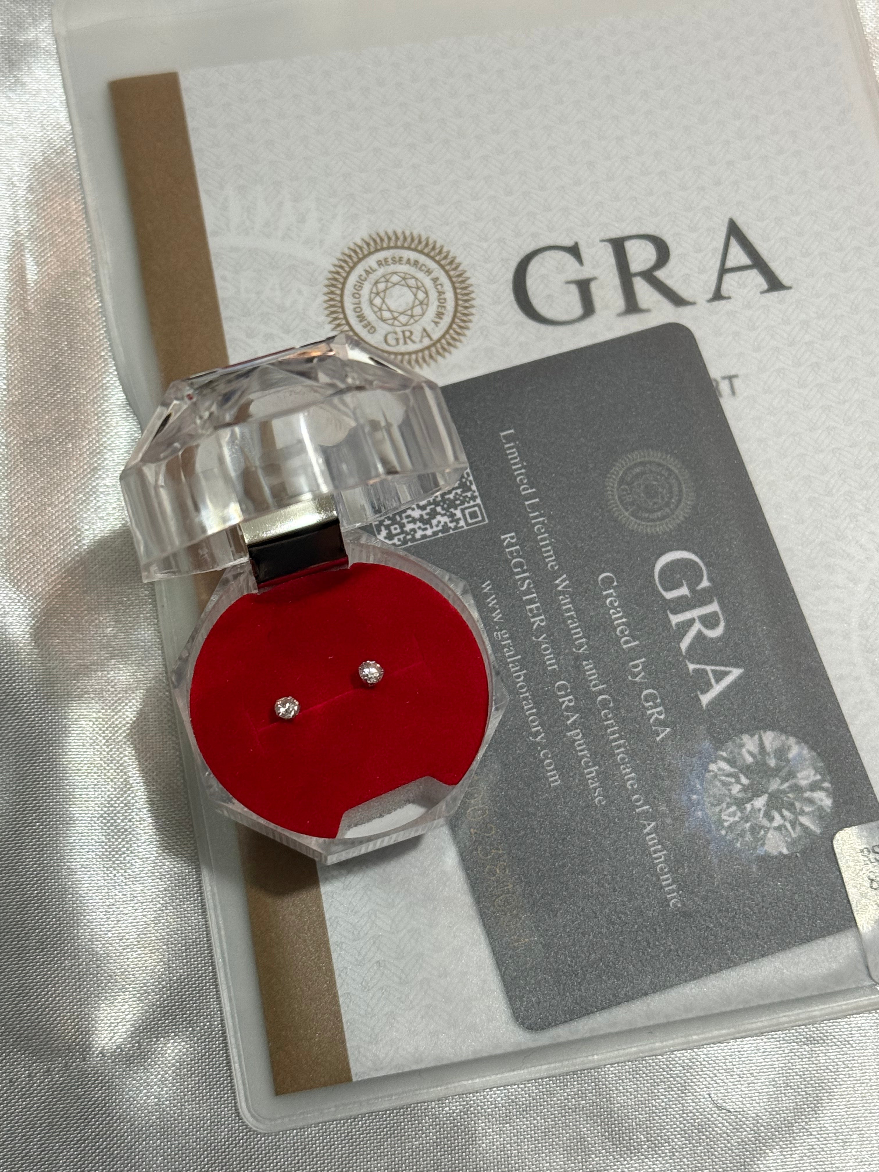 ARETE DE MOISANITA DIAMANTE PEQUEÑO CON CERTIFICADO