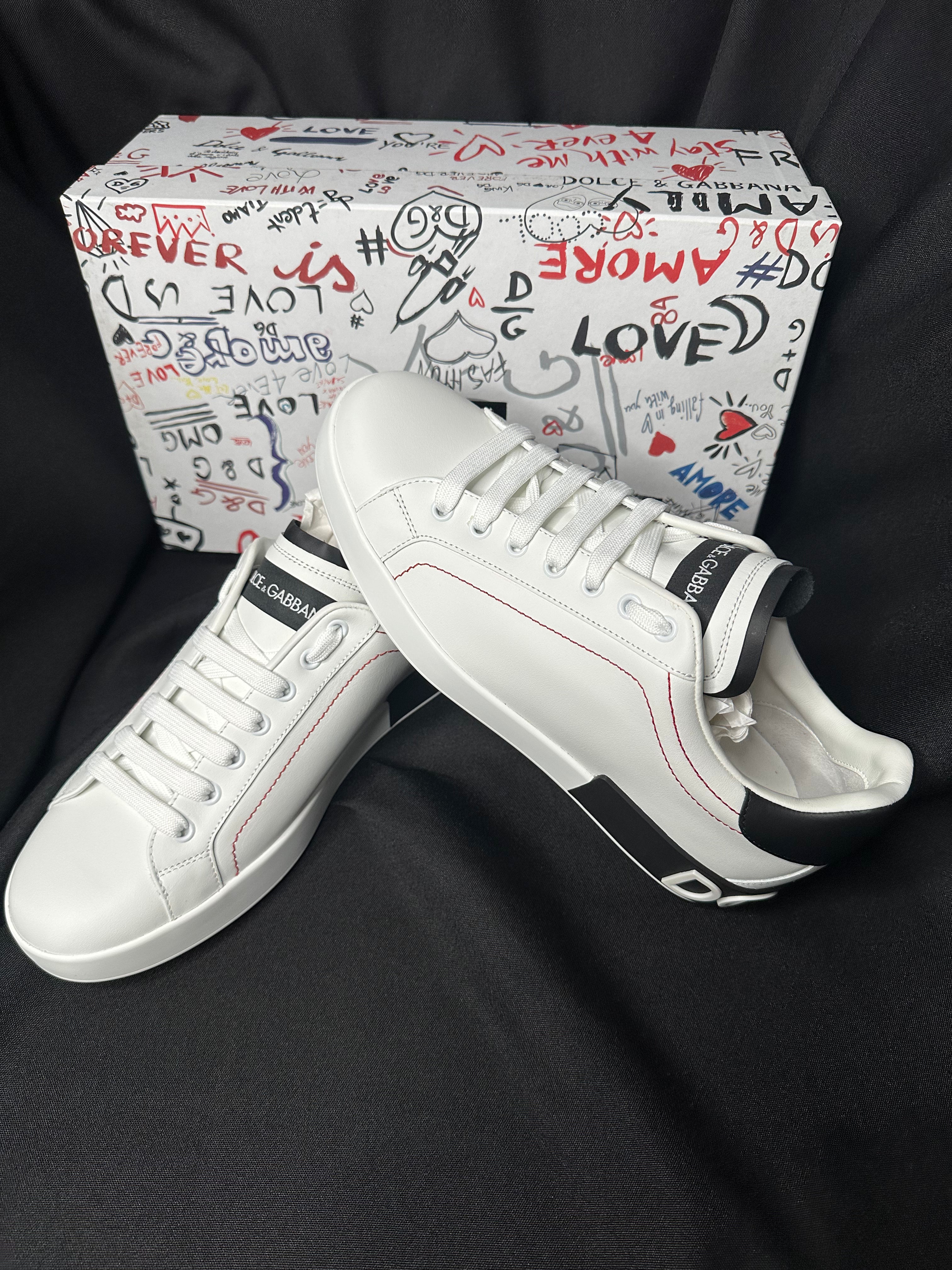 TENIS DOLCE AND GABBANA PORTOFINO BLANCOS