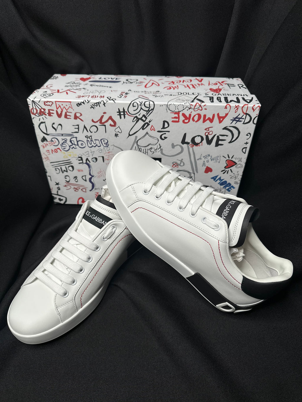 TENIS DOLCE AND GABBANA PORTOFINO BLANCOS