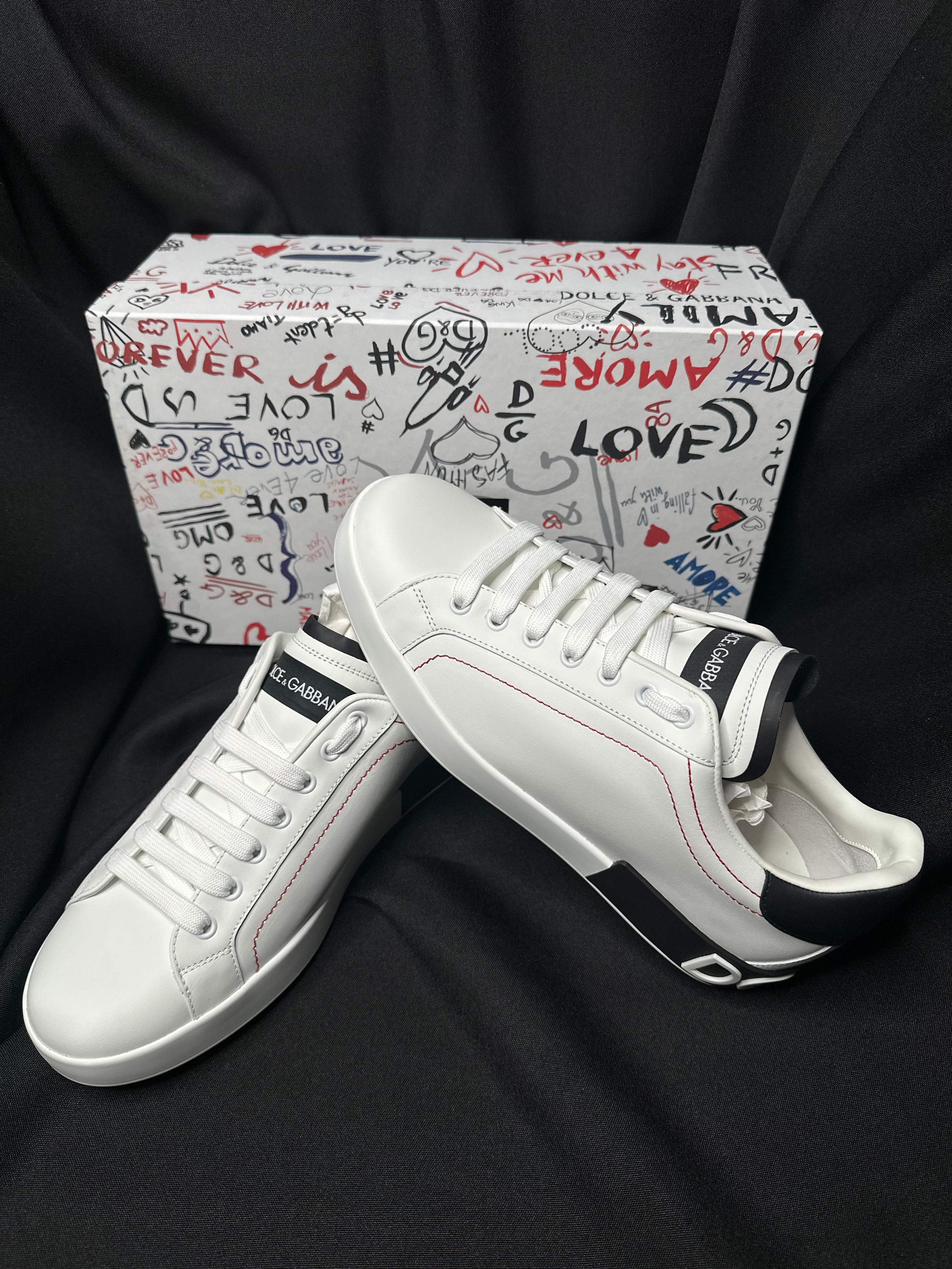 TENIS DOLCE AND GABBANA PORTOFINO BLANCOS