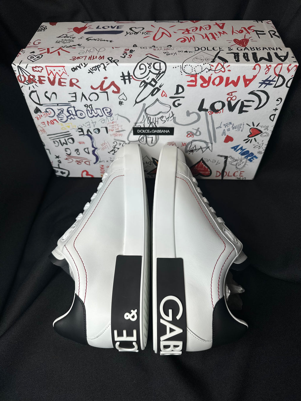 TENIS DOLCE AND GABBANA PORTOFINO BLANCOS
