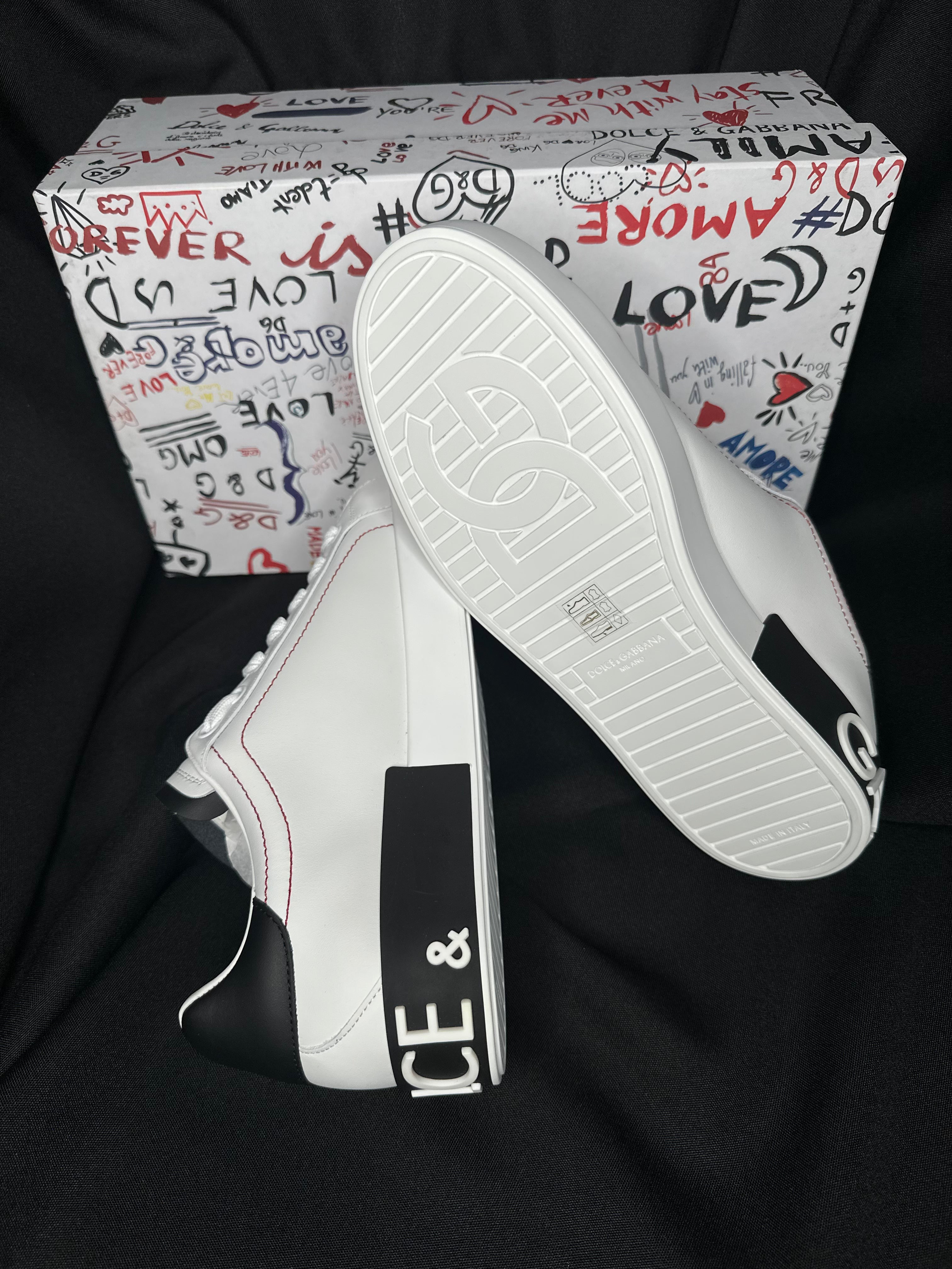 TENIS DOLCE AND GABBANA PORTOFINO BLANCOS