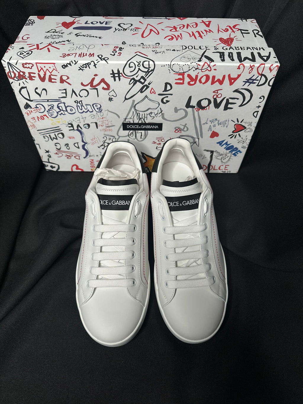 TENIS DOLCE AND GABBANA PORTOFINO BLANCOS