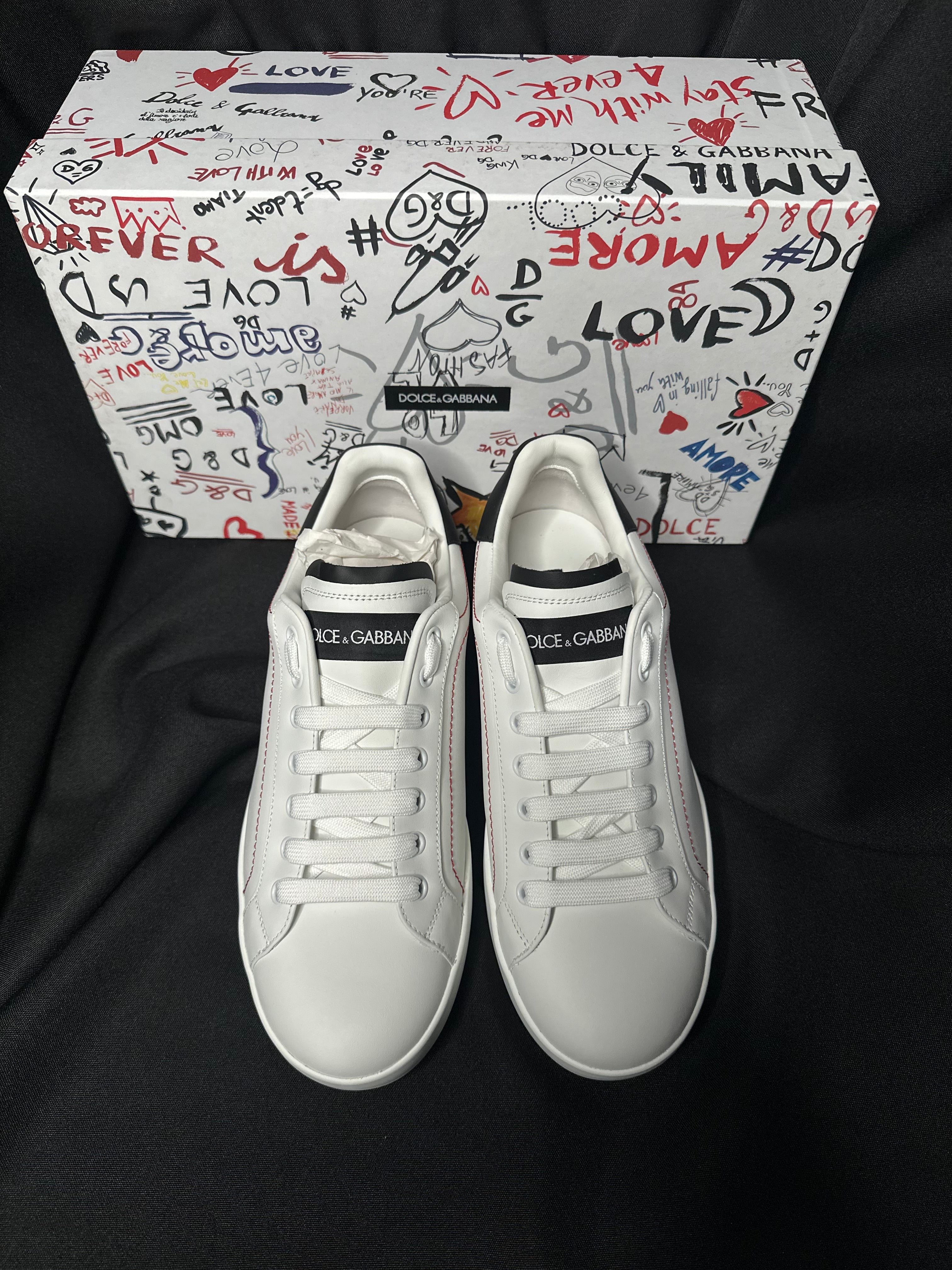 TENIS DOLCE AND GABBANA PORTOFINO BLANCOS