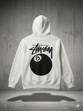 HOODIE STUSSY BLANCA BOLA 8