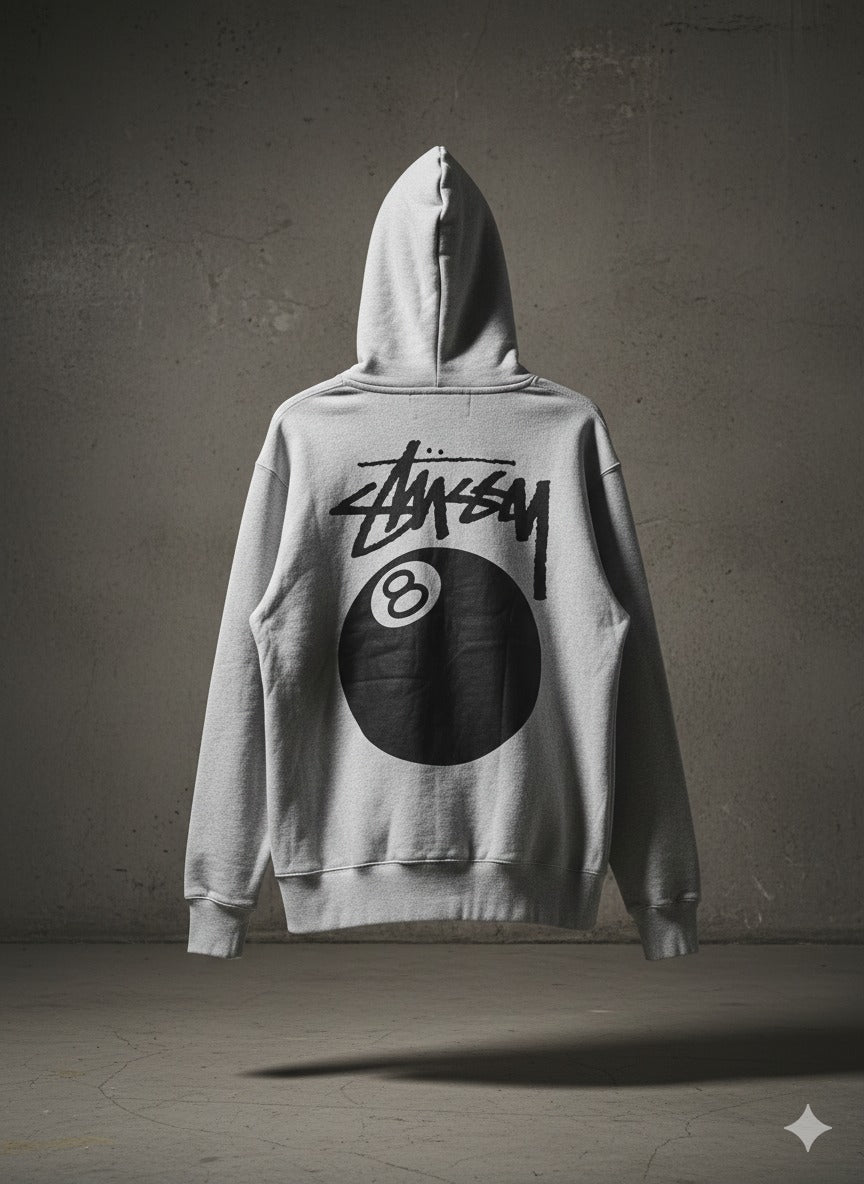 HOODIE STUSSY GRIS