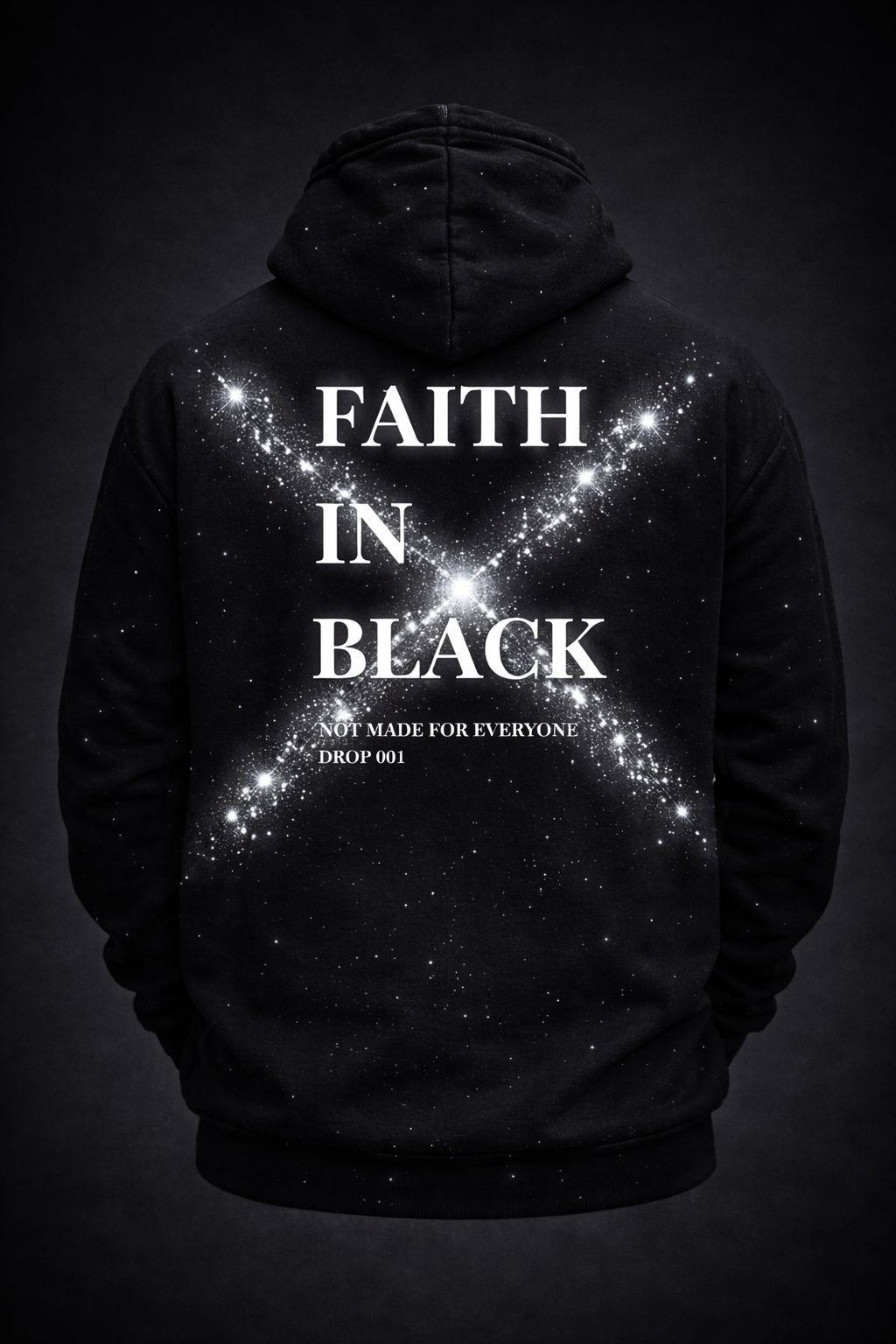 HOODIE BLACK SAINT CON CHIP NFC